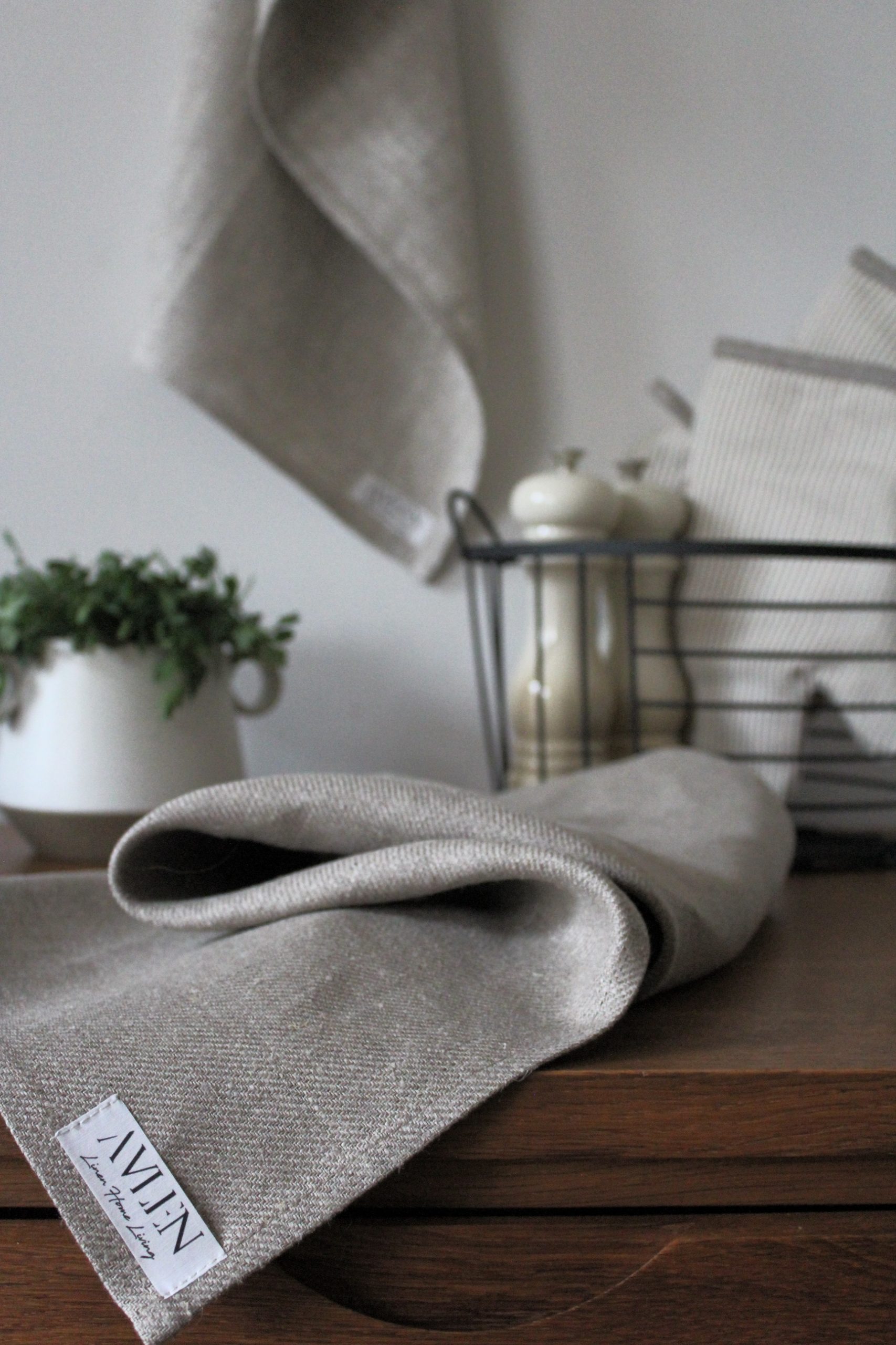 NATURAL STONE LINEN TEA TOWEL